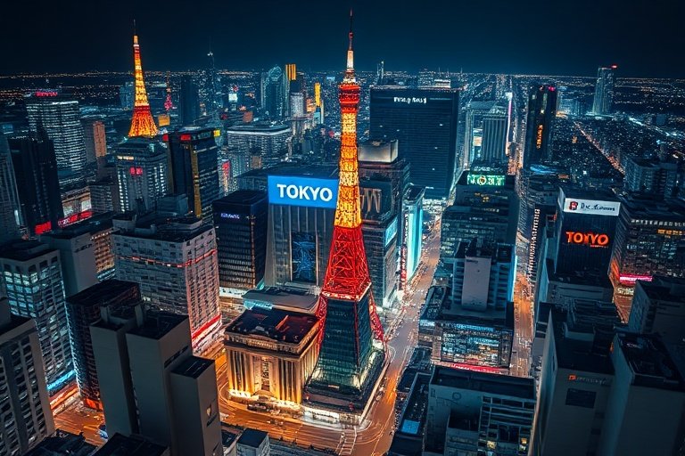 芒果影视-城市之光：东京夜景延时摄影